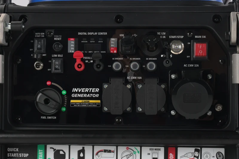 Groupe électrogène inverter essence ULTIMATRON ULT-7500-EU – 7200W / 7500W avec démarrage électrique