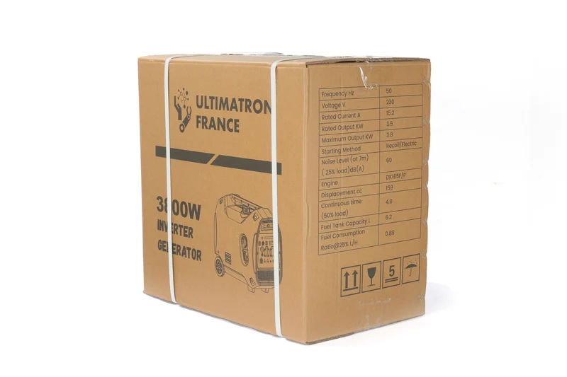 Groupe électrogène inverter essence ULTIMATRON ULT-3800-EU – 3500W / 3800W sinusoïde pure avec démarrage électrique