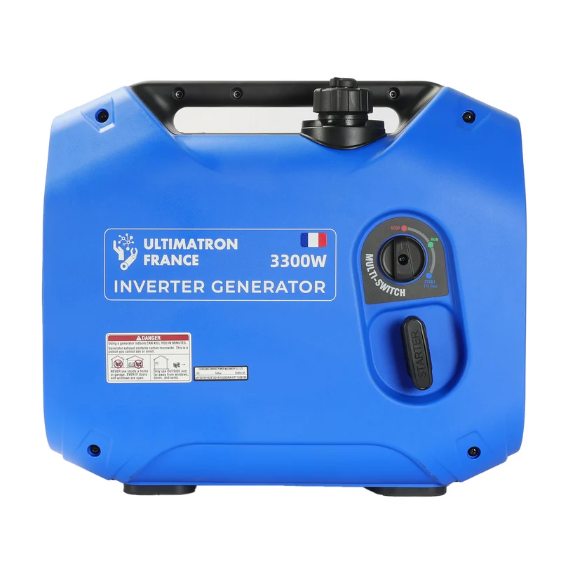 Groupe électrogène inverter essence ULTIMATRON ULT-3300-EU – 3000W / 3300W sinusoïde pure portable
