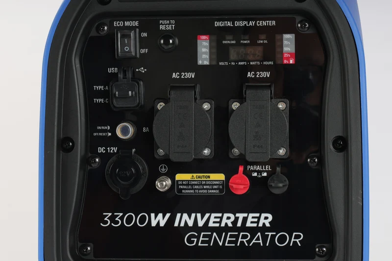 Groupe électrogène inverter essence ULTIMATRON ULT-3300-EU – 3000W / 3300W sinusoïde pure portable