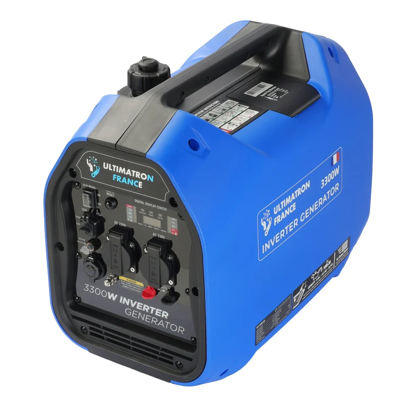 Groupe électrogène inverter essence ULTIMATRON ULT-3300-EU – 3000W / 3300W sinusoïde pure portable