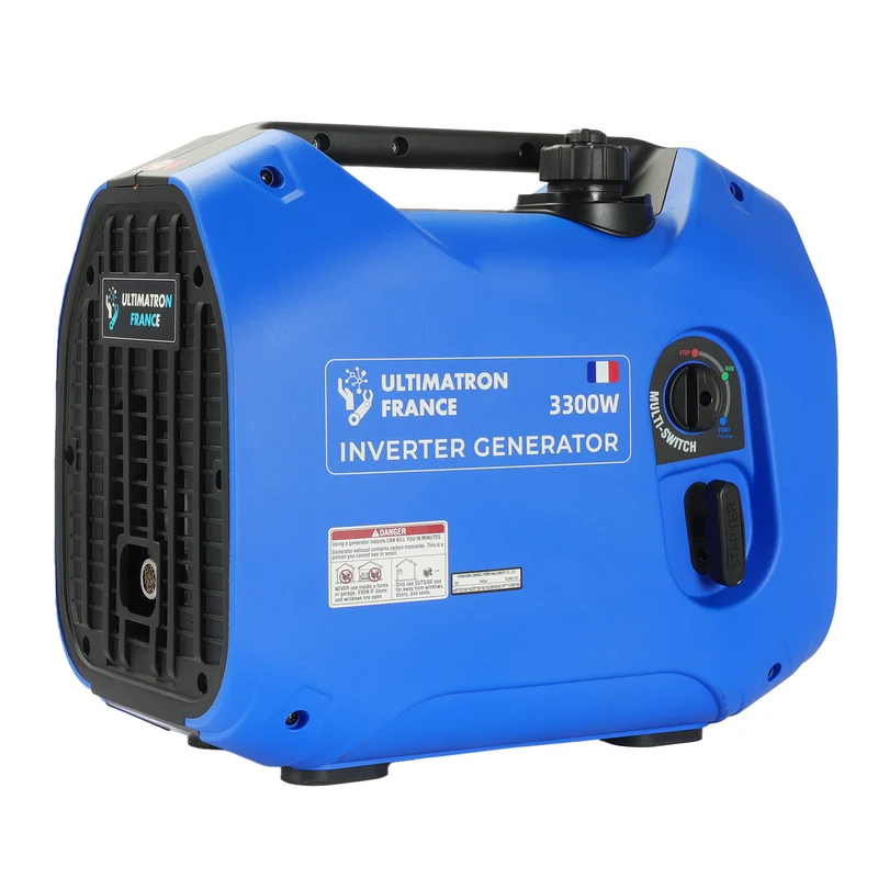 Groupe électrogène inverter essence ULTIMATRON ULT-3300-EU – 3000W / 3300W sinusoïde pure portable