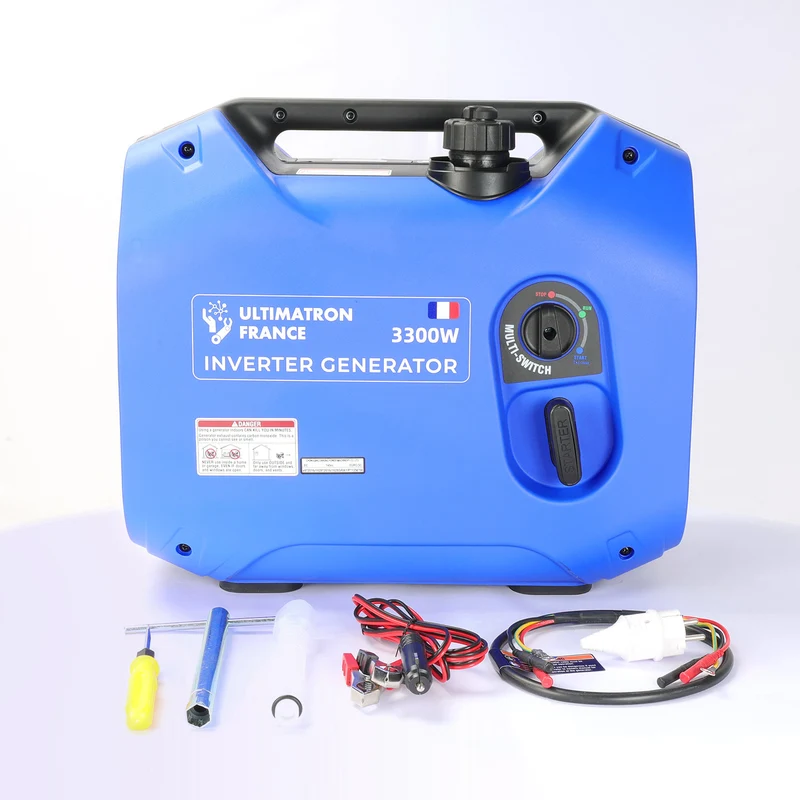 Groupe électrogène inverter essence ULTIMATRON ULT-3300-EU – 3000W / 3300W sinusoïde pure portable