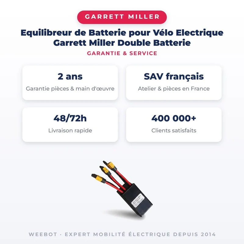Equilibreur de Batterie pour Vélo Electrique Garrett Miller Double Batterie