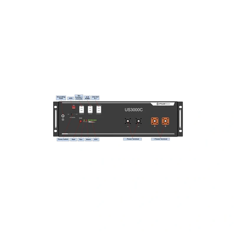Pylontech US3000C 3,55 kWh LiFePO4 battery