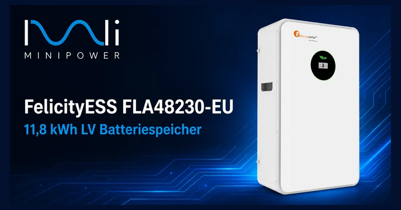 Système de stockage d'énergie par batterie basse tension FelicityESS FLA48230-EU 11,8 kWh LiFePO₄