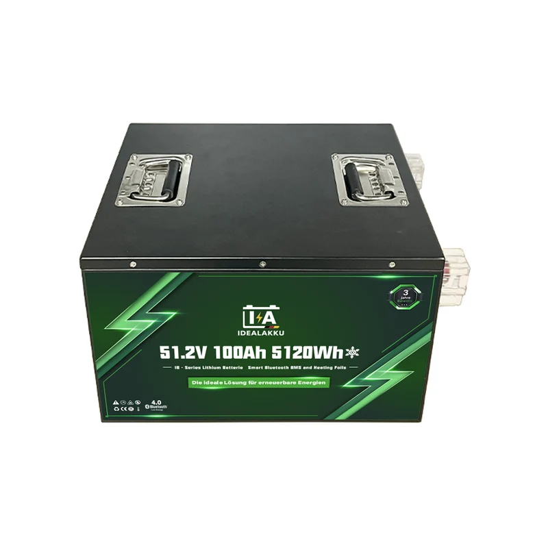 Batterie Lithium LiFePO4 48V 100Ah IDEALAKKU IB-48-100H – Remplacement AGM / Gel 5120Wh