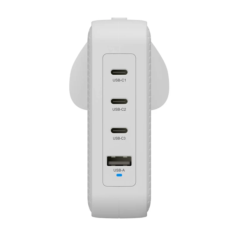 Chargeur de voyage HyperJuice® 145 W USB-C GaN testé pour la sécurité avec 4 ports - Blanc