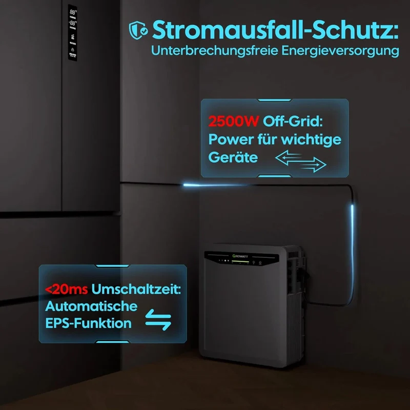Growatt AURA 5000 AC Energy Storage 5 kWh LiFePO4 PV Storage