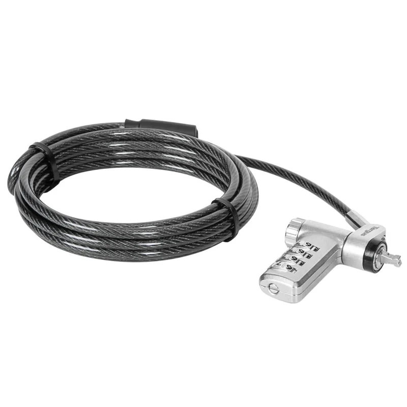 DEFCON® Ultimate Serrure à câble à combinaison universelle sérialisée avec tête de serrure adaptable Slimline - (paquet de 25 B2B)