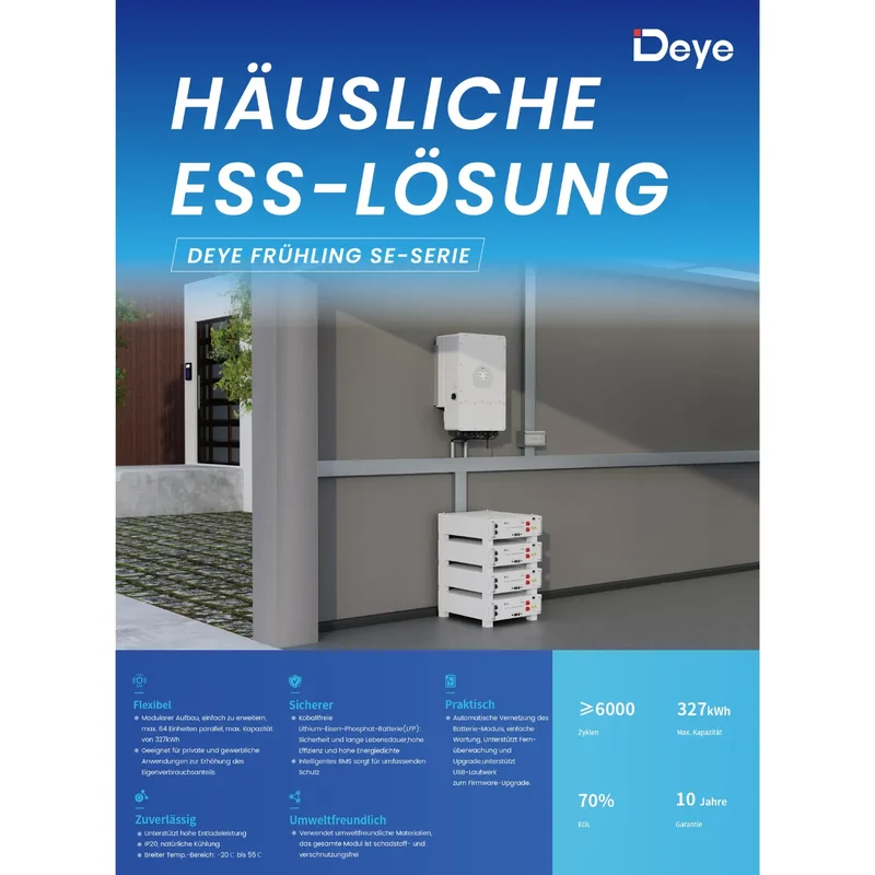 Unité de stockage de batterie Deye SE-G5.1 Pro-B LiFePO4 5,1 kWh