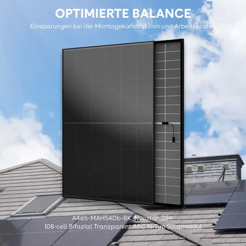 Marstek Jupiter E 5120 Wh 4 × 465W Aiko Glass-Glass All Black Complete Set