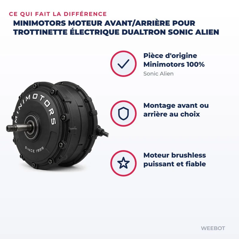 Moteur avant/arrière pour Trottinette Électrique Dualtron Sonic Alien