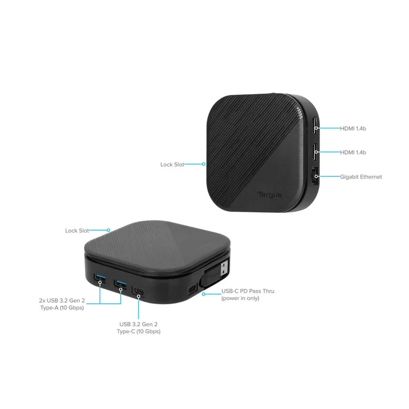 Station d'accueil universelle USB-C® Dual HD 80W Power delivery