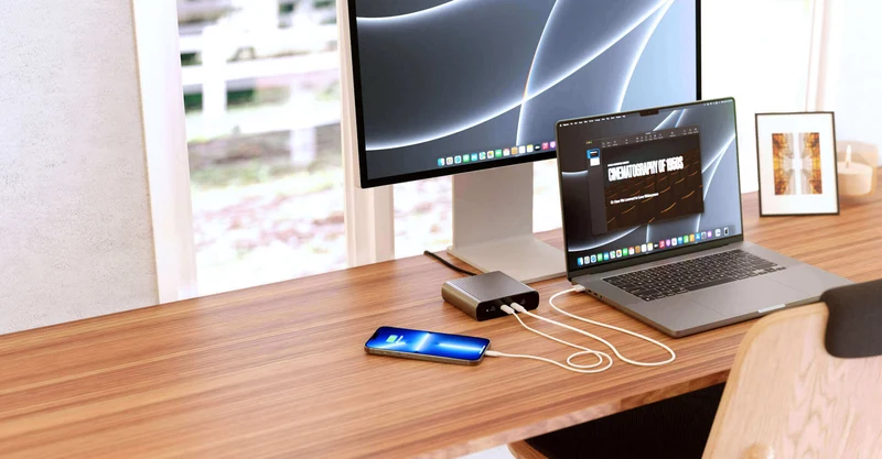 Chargeur de bureau HyperJuice 245W GaN