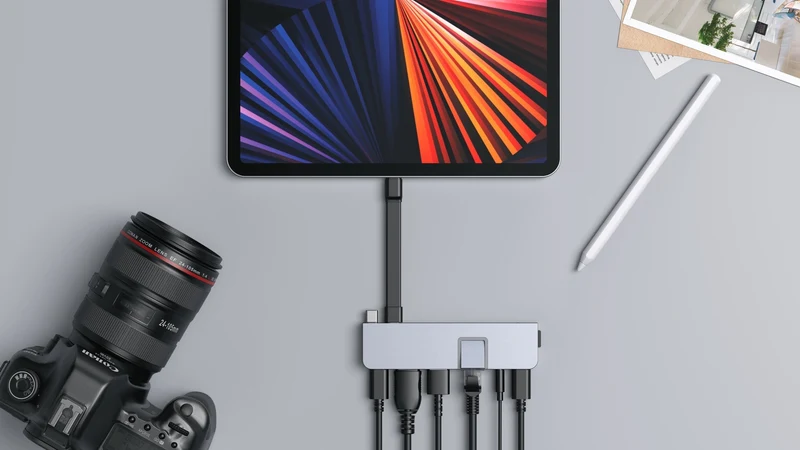 Hub USB-C DUO PRO 7-en-2 - Gris