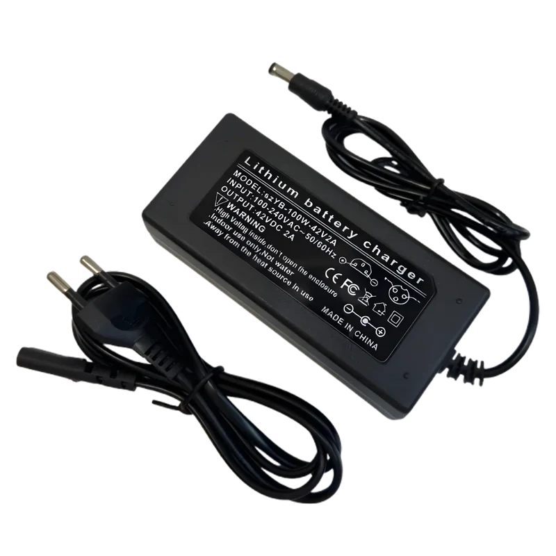 Chargeur 42V 2A universel Li-ion 36V – 4 adaptateurs
