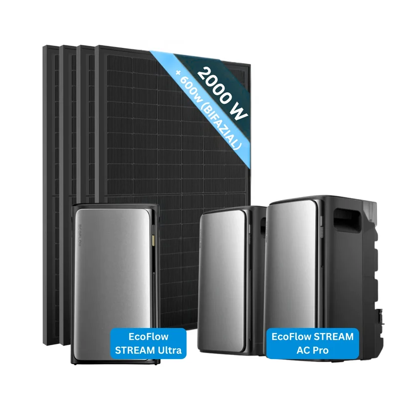 EcoFlow STREAM Ultra 2000W Ensemble complet de stockage d'énergie tout-en-un