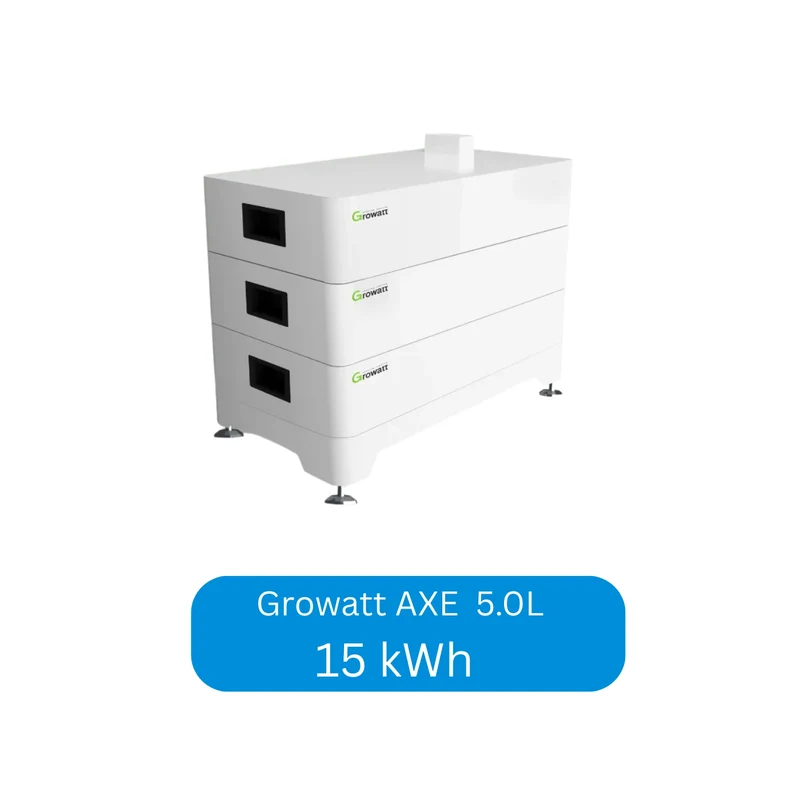 Growatt AXE 5.0L modular lithium solar energy storage system 5 kWh - 50 kWh