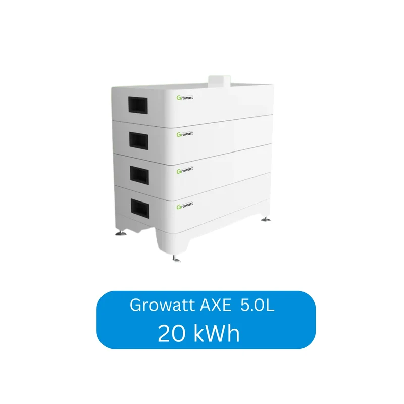 Growatt AXE 5.0L modular lithium solar energy storage system 5 kWh - 50 kWh