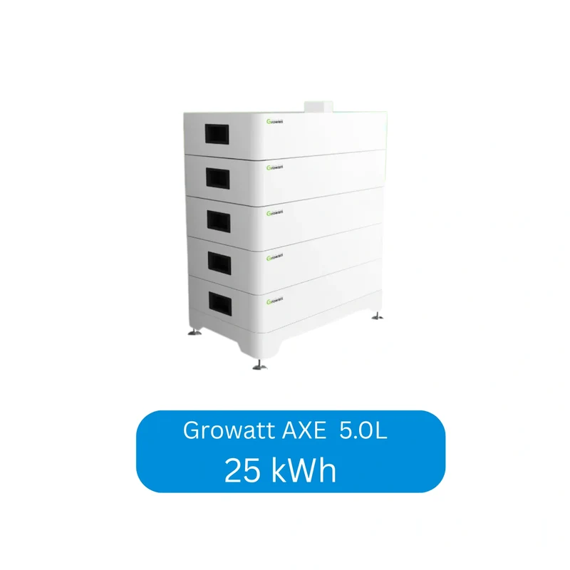 Growatt AXE 5.0L modular lithium solar energy storage system 5 kWh - 50 kWh