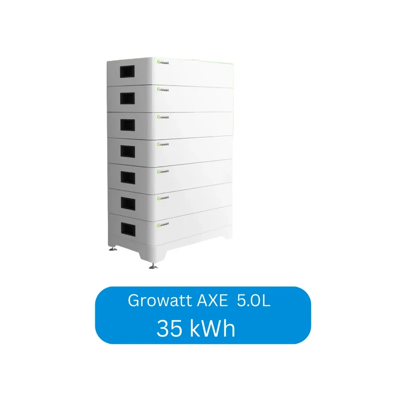 Growatt AXE 5.0L modular lithium solar energy storage system 5 kWh - 50 kWh