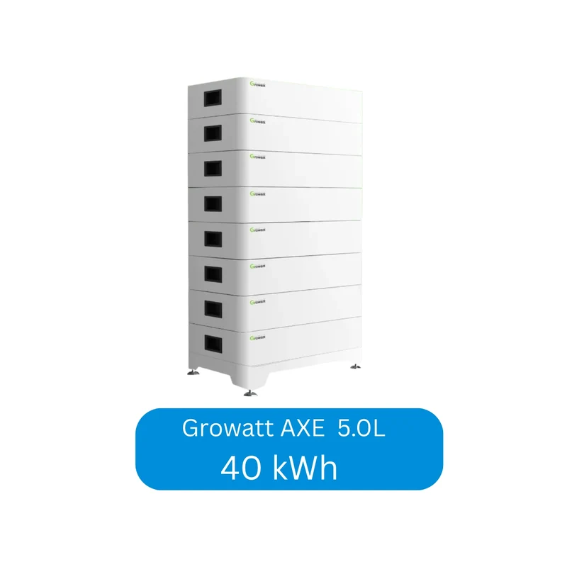 Growatt AXE 5.0L modular lithium solar energy storage system 5 kWh - 50 kWh