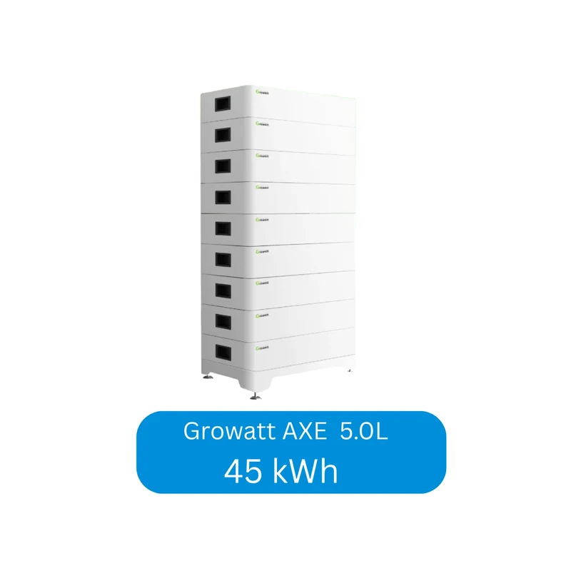 Growatt AXE 5.0L modular lithium solar energy storage system 5 kWh - 50 kWh