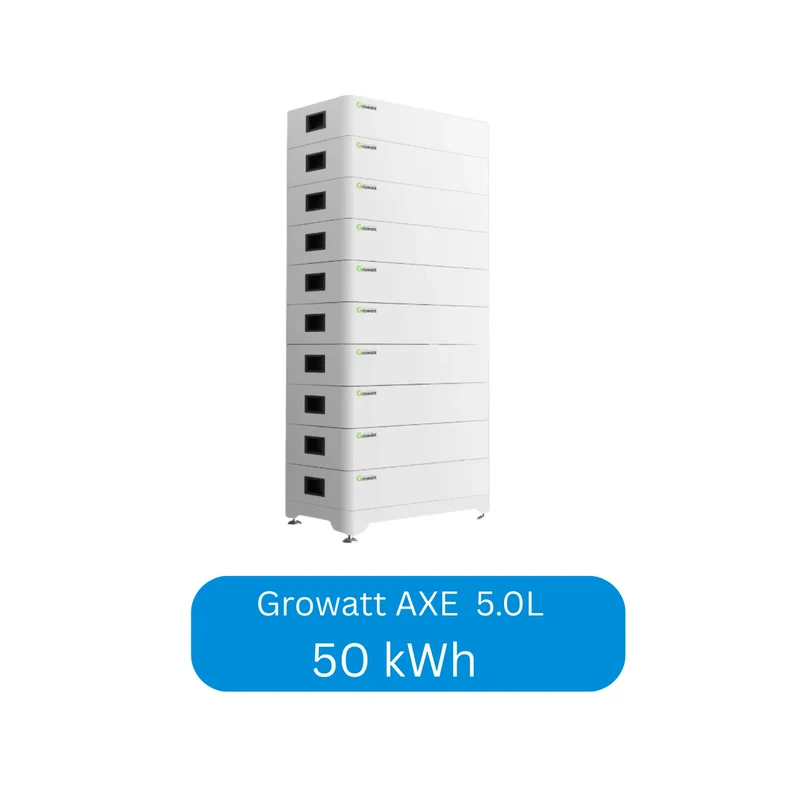 Growatt AXE 5.0L modular lithium solar energy storage system 5 kWh - 50 kWh
