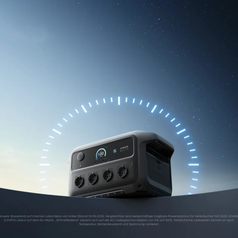 Anker SOLIX C2000 Gen 2 Portable Power Station - 2.048 Wh | 2.400 W - 0% VAT