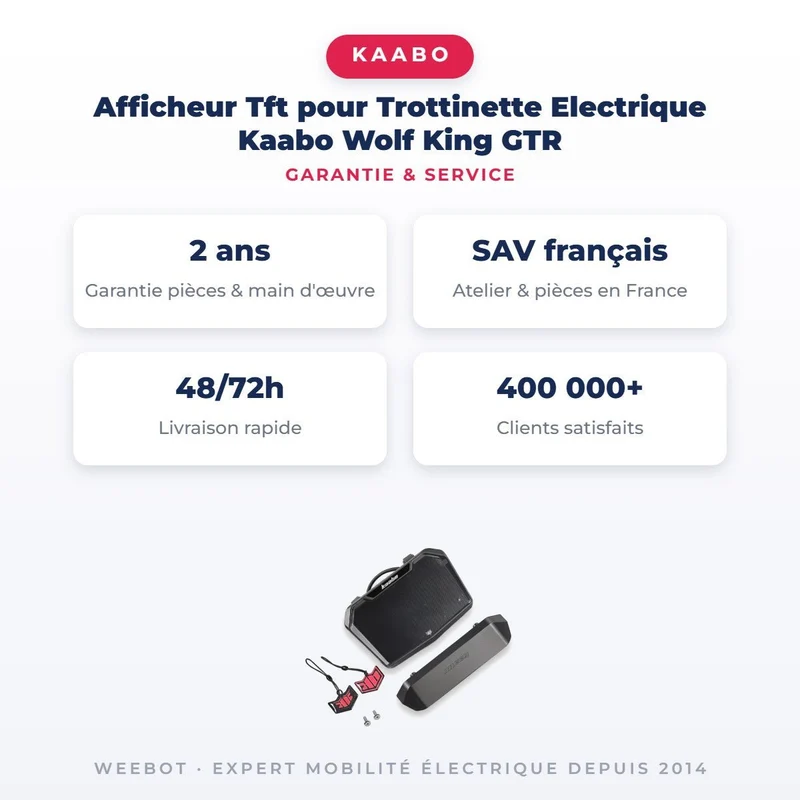 Afficheur Tft pour Trottinette Electrique Kaabo Wolf King GTR