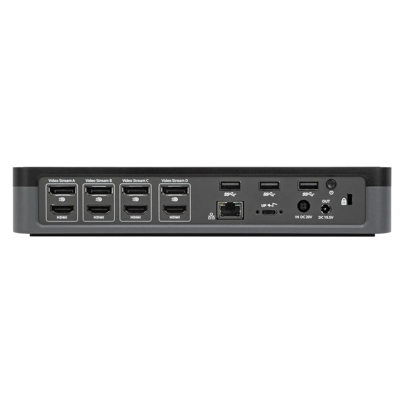 Station d'accueil USB-C™ universelle 4 sorties vidéo 4K (QV4K) avec alimentation 100 W