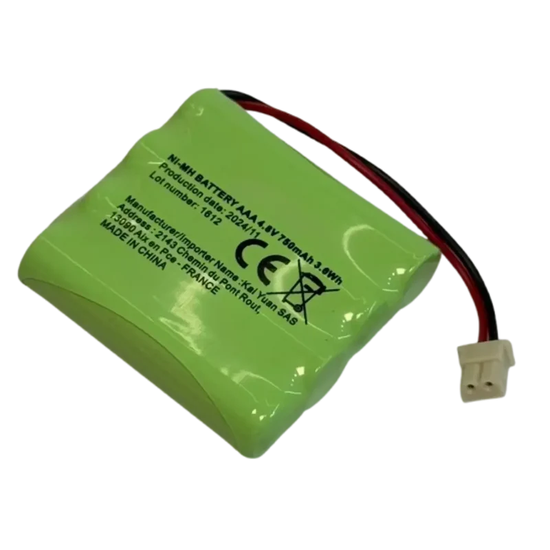 Batterie 4.8 V 750 mAh NiMH pour TENS ECO 2