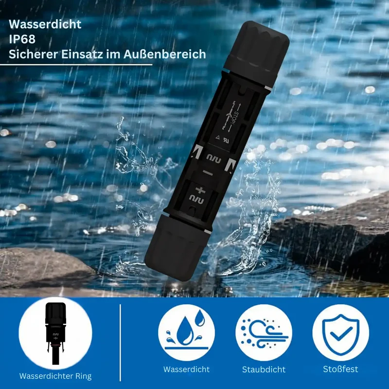 MC4 connector A4 Max male & female connector IP67 waterproof
