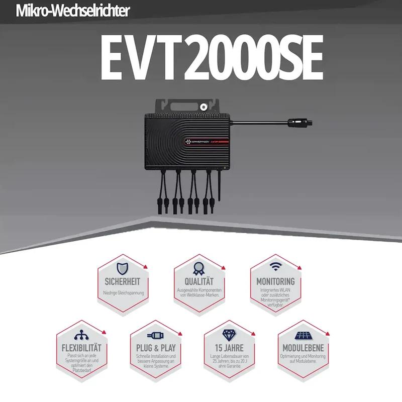 Envertech EVT2000SE microinverter for balcony power plant