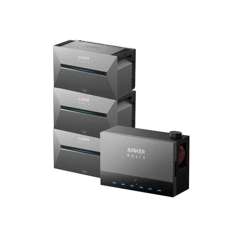 3x Anker Solix Solarbank 3 E2700 Pro avec Power Dock