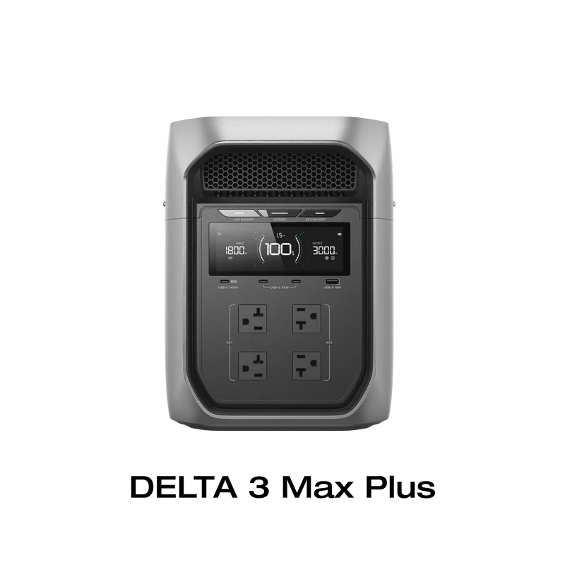 EcoFlow DELTA 3 Max Plus Portable Power Station (2048Wh)
