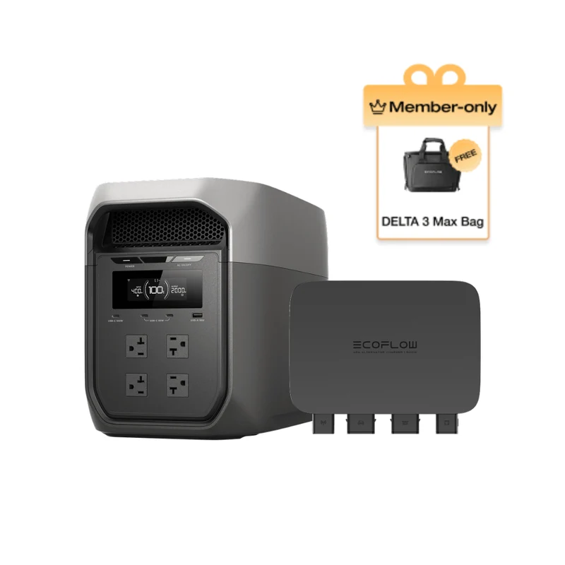 EcoFlow DELTA 3 Max Portable Power Station (2048Wh)