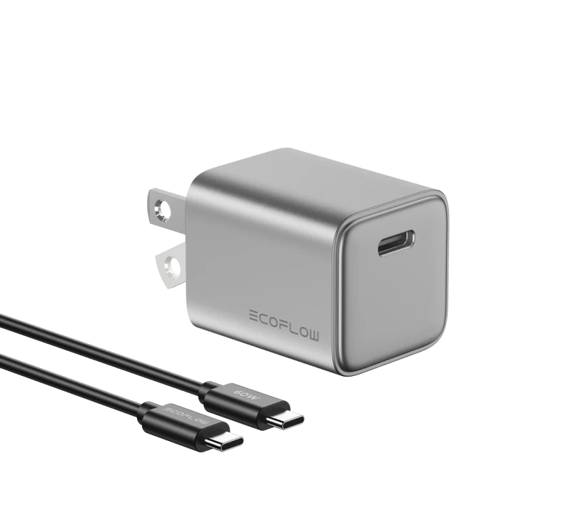 EcoFlow RAPID 30W GaN Charger with 60W Cable (Prime Day Free Gift for Members)