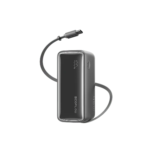 EcoFlow RAPID 3-in-1 Power Bank (10K, 45W, Retractable Cable & AC Plug)