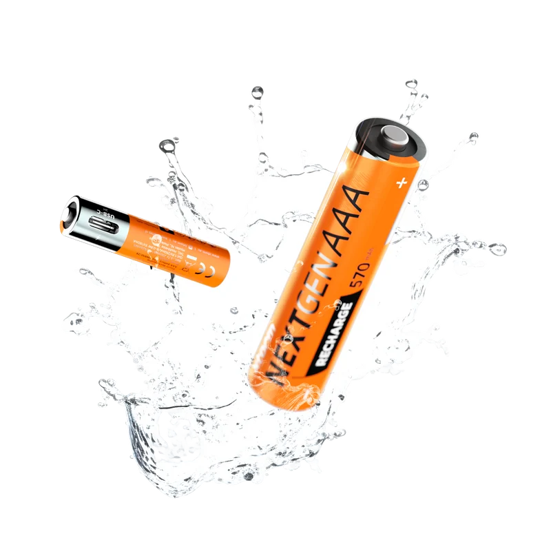 Rechargeable AAA Batteries with USB-C - 4 Pack