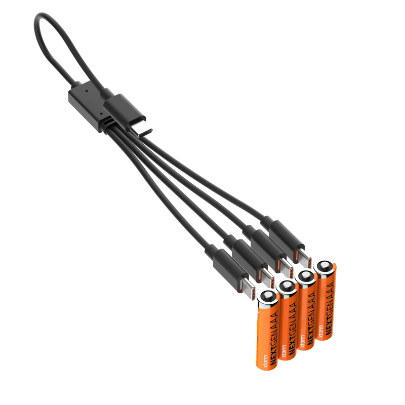 Rechargeable AAA Batteries with USB-C - 4 Pack