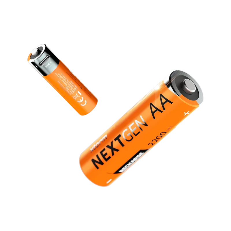 Rechargeable AA Batteries with USB-C Water-resistant - 4 Pack
