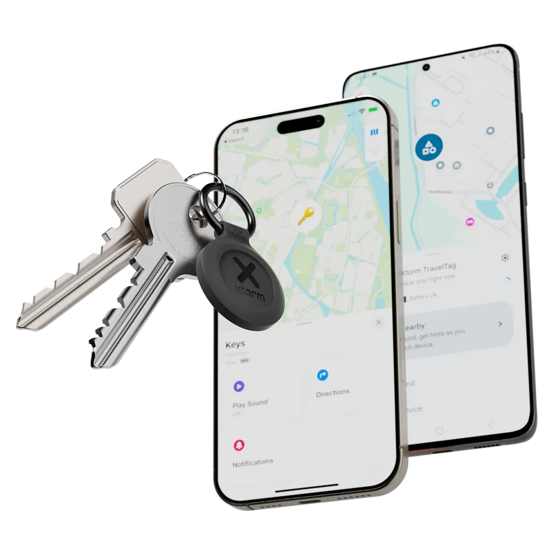 TravelTag for Android & iPhone - Water-resistant - Charcoal Black
