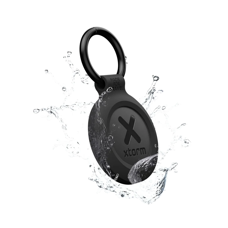 TravelTag for Android & iPhone - Water-resistant - 3-Pack - Charcoal Black