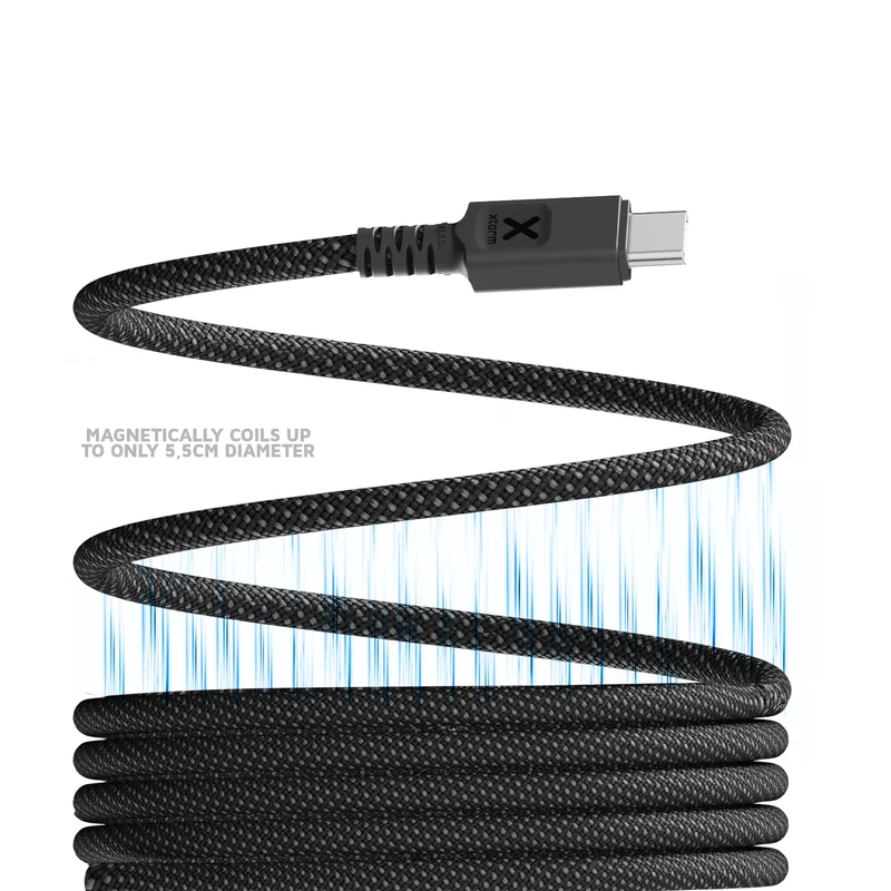 TravelPro Magnetic USB-C PD Cable 100W (1m) Black