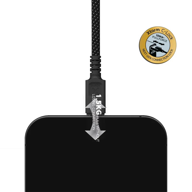 TravelPro Magnetic USB-C PD Cable 100W (1m) Black