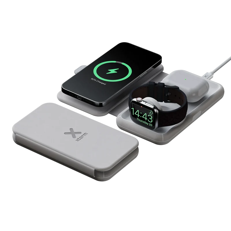 Chargeur de voyage sans fil pliable 3en1
