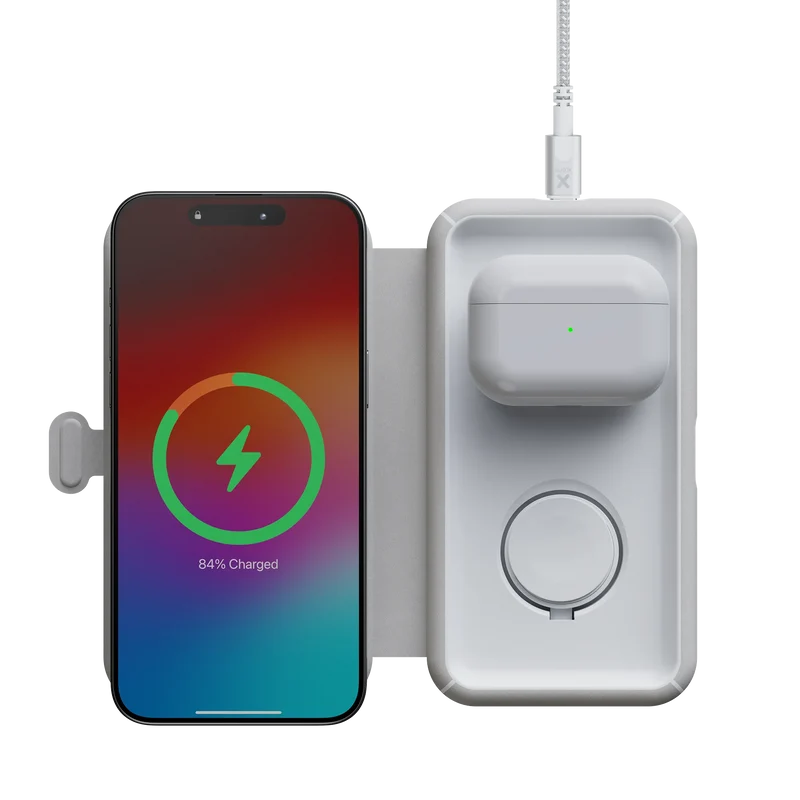 Chargeur de voyage sans fil pliable 3en1