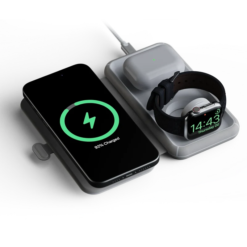 Chargeur de voyage sans fil pliable 3en1